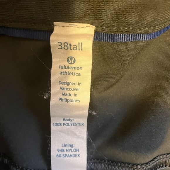 Lululemon Men's Commission Charcoal Warpstreme Pants W38/36 Athletic 5 Pocket - Picture 16 of 16